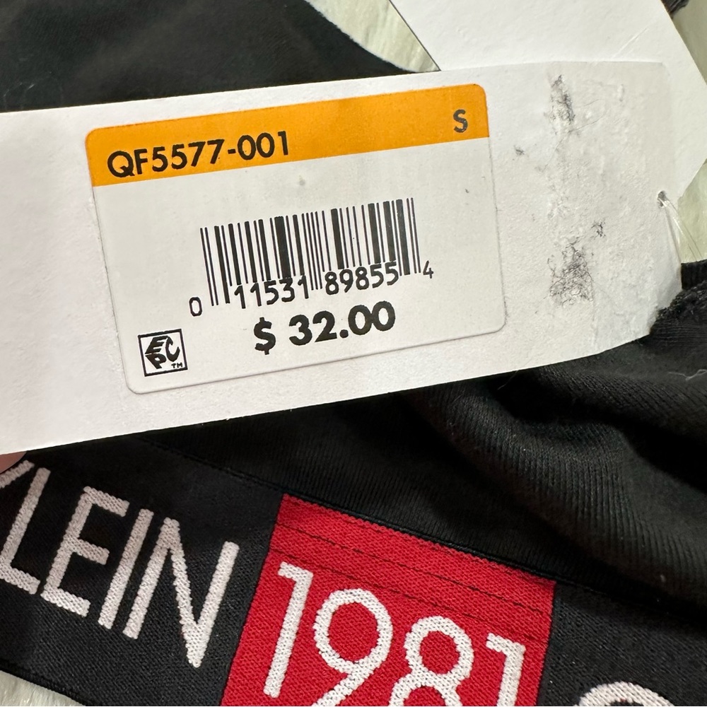 Black 1981 Bold Calvin Klein Bralette - Picture 10 of 11